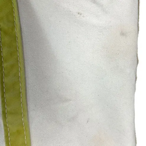 L.L. Bean Vintage 90s Boat and Tote Canvas Green Accents Bag