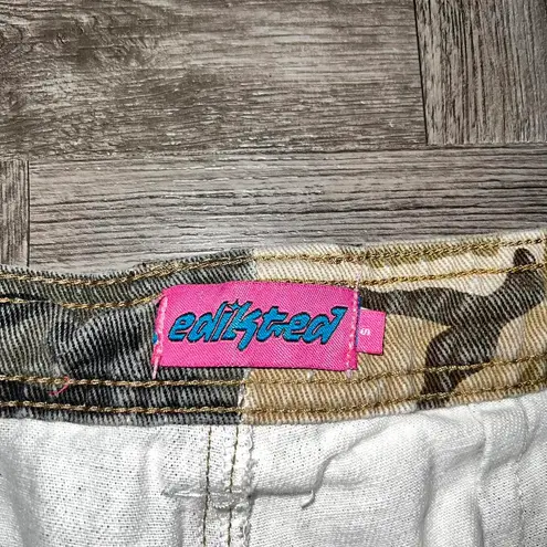 Edikted Two Tone Camo Jogger Pants Size Small