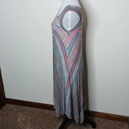 Premise multi color striped smock dress size small