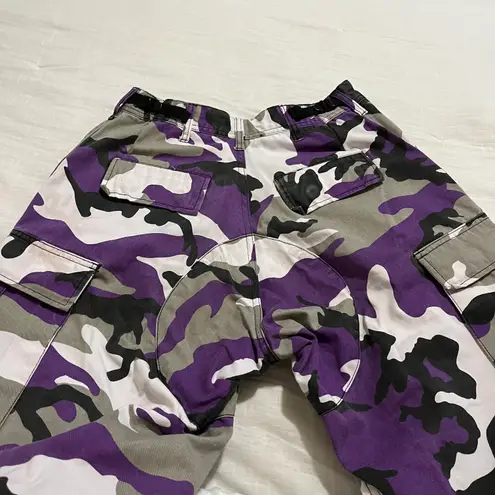 Purple Camo Cargo Pants