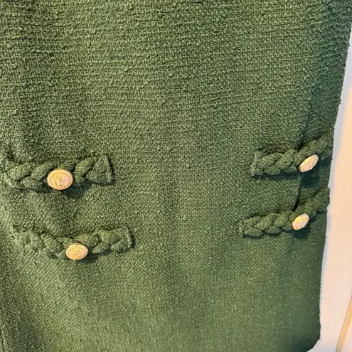 Tuckernuck Hunter Green Tweed Jackie Mini Dress | XS