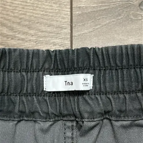 TNA By Aritzia Alix Gray Green Camo Mid Rise Jogger Pants Size XS