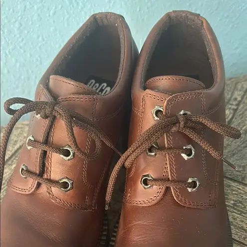 Nine & Co. 9&Co Made in Italy Brown Leather Lace-Up Shoes