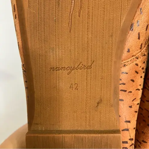 Nancy Bird Morton flats lace up brown leather casual boho neutral womens size 42