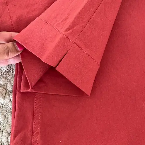 Coldwater Creek Women's Pull On Pants Straight Elastic Waistband Red Size 10