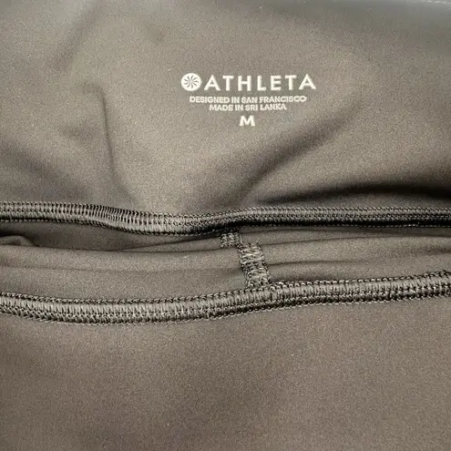 Athleta  Black Gray Sonic Skort Short Skirt Size Medium