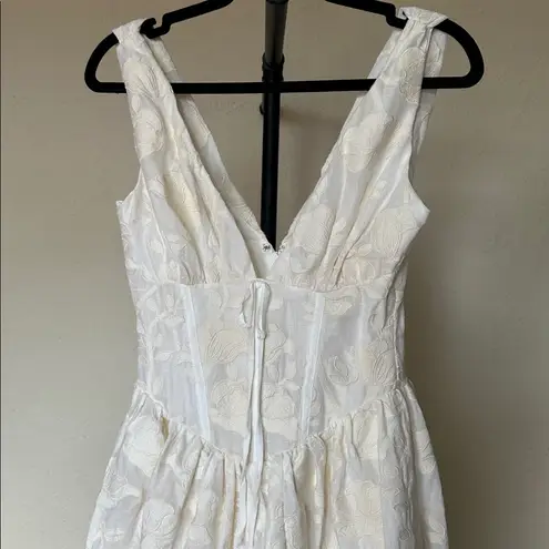 House Of CB House of‎ CB 'Emmelina' Vintage Ivory Floral Embroidered Corset Sundress NWOT  S