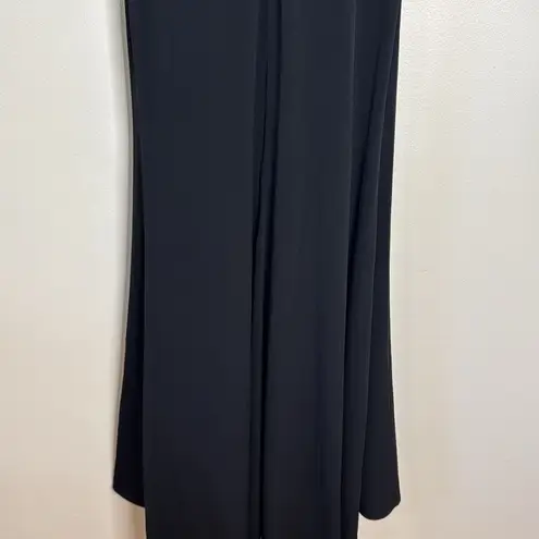 Mac Duggal Max Duggal Black Beaded Illusion High Neck Trumpet Gown size 2 style 67870