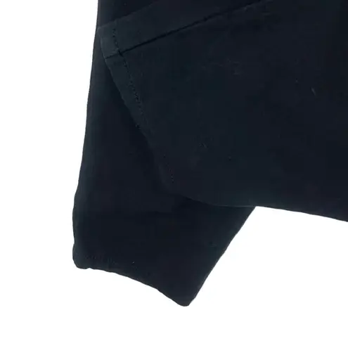 Arje Mid Rise Skinny Jeans Black Italian Fabric Cotton Womens Size 6