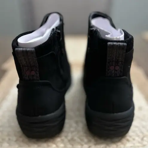 Ryka Black Side-Zip Water-Repellent Ankle Boots - Noelle Next Size 9 NWT