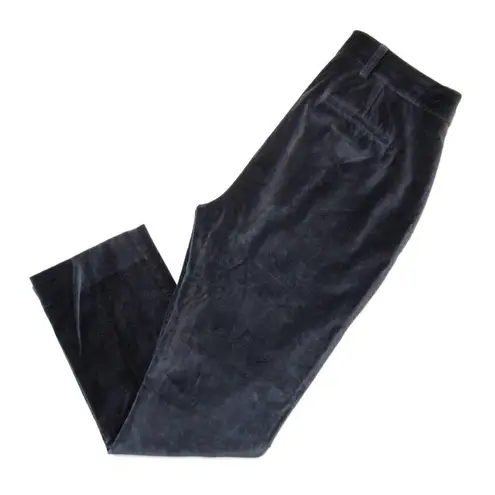Rebecca Taylor NWT Straight Velvet Crop in Carbon Ankle Pants 6 $350