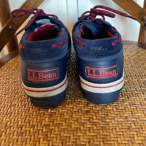 L.L. Bean rangeley two eye moc boots size 7 Blue