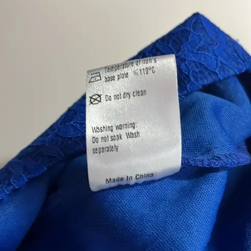 Ever Pretty Long dress size 10 royal blue long dress sweetheart neckline all over crochet