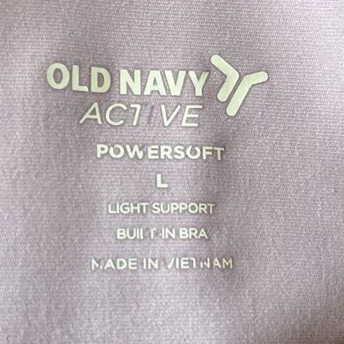 Old Navy  Active Powersoft lavender cropped sports bra tank