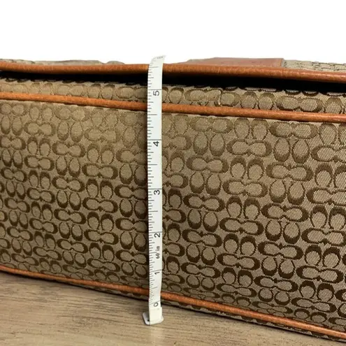 Coach  Signature Canvas Hudson Commuter Messenger Laptop Bag