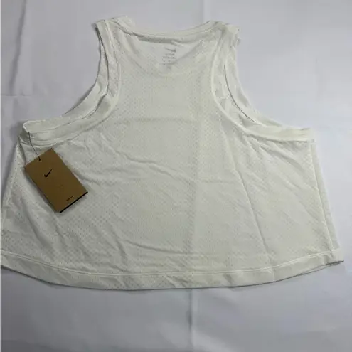 Nike  White Boxy Relaxed Tank‎ Top