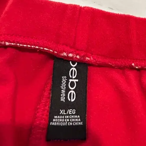 Bebe Y2K  Velour Jogger Pants with Rhinestones