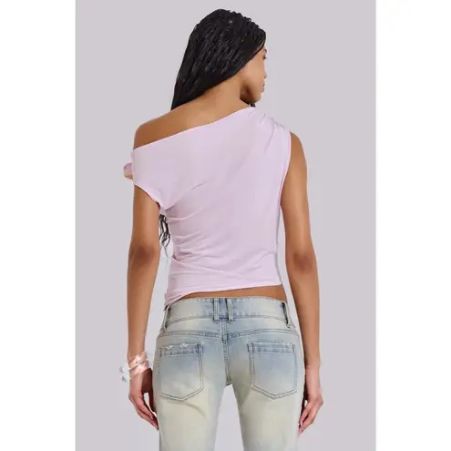 Jaded London Dare To Drape Top in Pink Flower 12 New Womens Blouse