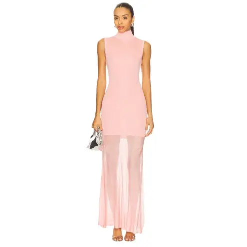 SER.O.YA Amine Knit Maxi Dress in Coral Blush XX