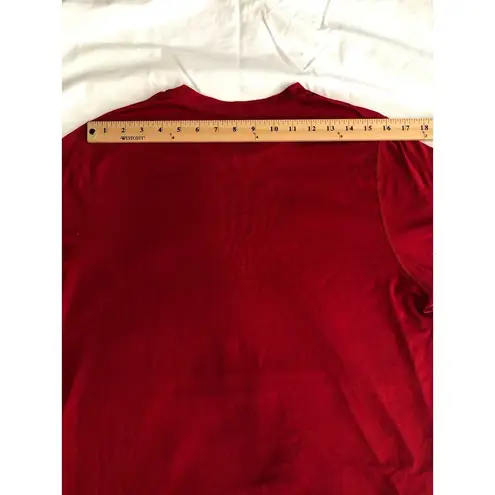 Adidas Rutgers Football Scarlet Knights  Size L Shirt Short Sleeve Aeroready Red