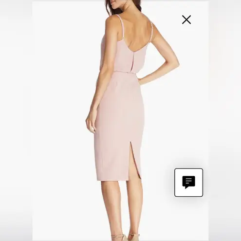 Dress the Population NWT  Alondra Blouson Sheath Dress in Blush Sz Small $149