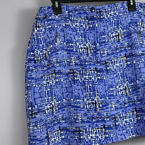 Jamie Sadock Skort Women's Size 12 Skirt Periwinkle Blue White Black Shorts