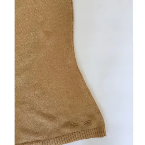 K. A. Kitties Tan/Turquoise Graphic Design Sleeveless Shirt Top Sz M Size M