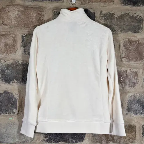 Gerry Women's Cream Fleece Zip Up Jacket Size Medium Gorpcore Outdoors Soft Cozy