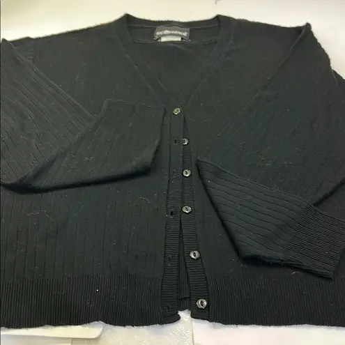 Sandro Black Ribbed Men's Sweater Size XL