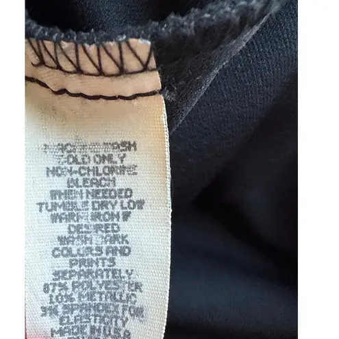 Vintage 90s Todd Oldham Jeans Buttondown Shirt in Black & Silver Size Medium