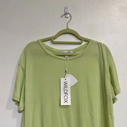 Wildfox  Margarita Green Burnout Manchester Tee Sz S NWT