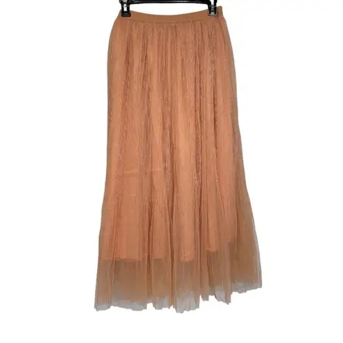 Orange Tulle Maxi Skirt Size L Size L