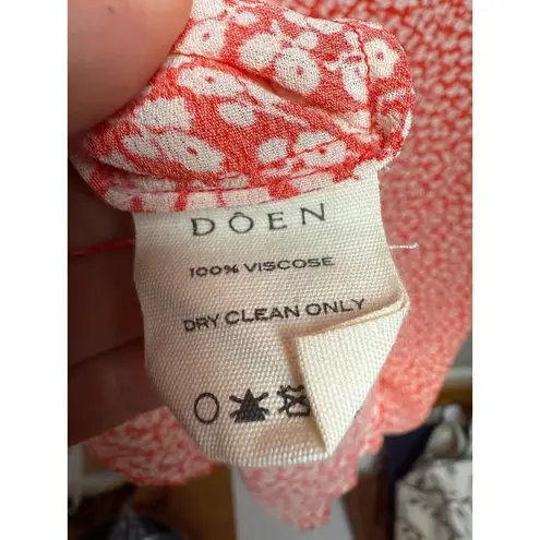 NWOT Doen Ortensia Dress in Orange Hillside Bloom Sz. M Size M