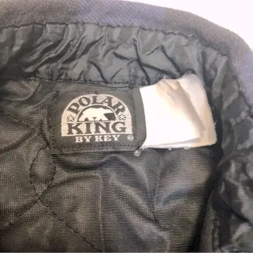 Vintage Polar King By Key Blue & Black Quilted Plaid Shacket Unisex Oversized M Size M