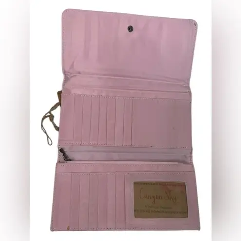 Canyon Sky Wallet with Turquoise Accent Embellishment NWT Blue