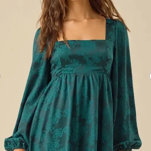 Sachin + Babi NWT Marble Textured Jacquard Square Neck Long Puff Sleeve $215MSRP - Image 1