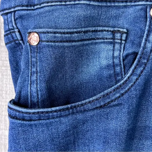 Truth + Theory Womens 22W Cropped Skinny Blue Denim Stretch Jeans w/5 Po…