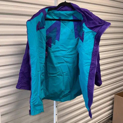 Reversible color, black purple and turquoise western 8 Jacket Size M Purple Teal Size M
