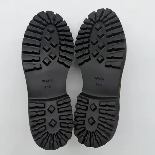 Vivaia Francesca Platform Chunky Penny Preppy Minimalist Brown Leopard Loafer 7