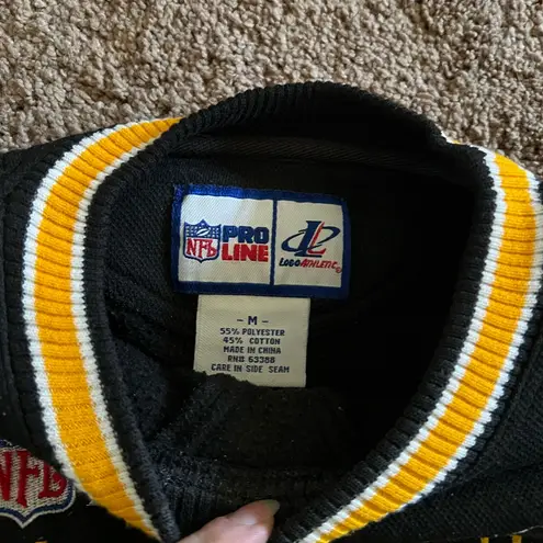 Vintage Logo Athletic Steelers Crewneck Sweatshirt Black Size M