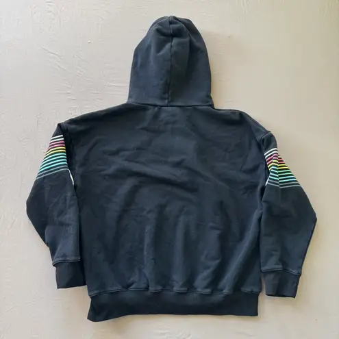 Dance & Marvel Rainbow Striped Sleeve Hoodie