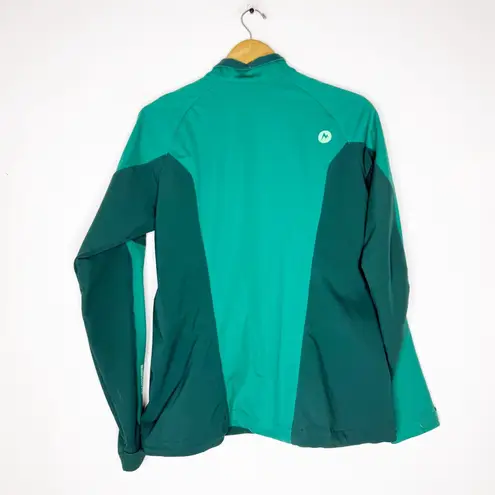 Marmot Windstopper Softshell Jacket Women’s Large Teal Green Full Zip