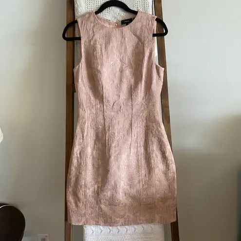 Theory NWOT  Chalk Pink Baroque Jacquard Hourglass Dress