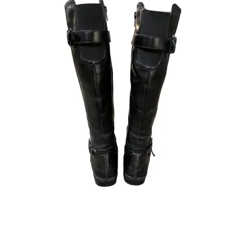 Bass Boots Womens 7.5 M Used Black Man Made Materials