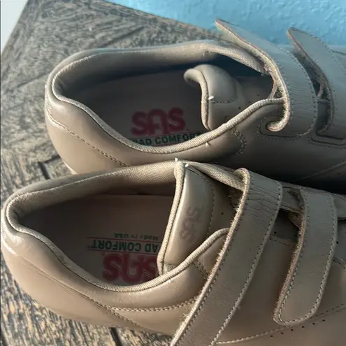 SAS Women's Me Too Leather Adjustable Closure Shoes L5902332 Brown Size 8.5