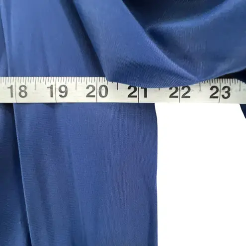 Vanity Fair Vintage House Coat Robe M Blue Nylon Buttons Sleep Shirt Made USA