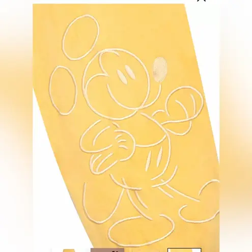 Disney NWT Mickey Mouse Genuine Mousewear Sweatpants for Adults – Gold Size Sma…