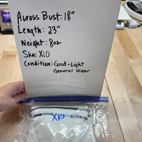 Böhme Striped Ruffled Neck Sweater Ivory White Black Size Medium