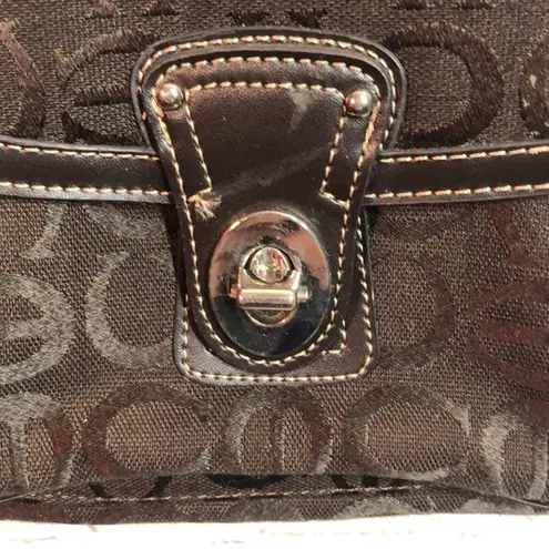 Alpha & Omega Small Brown and Black Crossbody Bag Adjustable