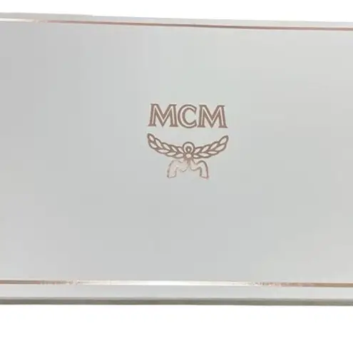 MCM Visetos Leather Clutch Bag in Pink New with Tag